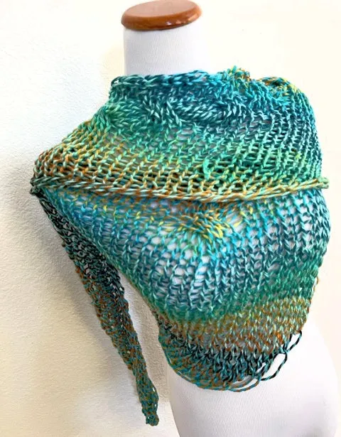 Alfie shawl, sample