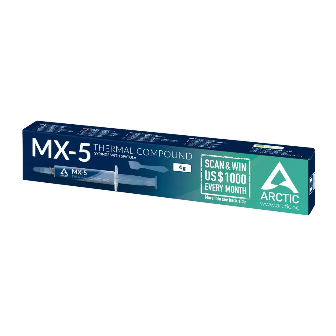 ARCTIC MX-5 4gm with Spatula Carbon Based Thermal Compound