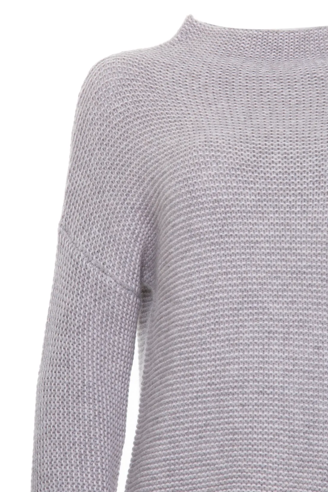 CASHMERE LINKS STITCH MOCKNECK