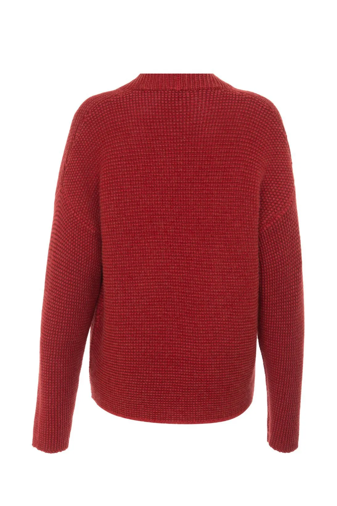 CASHMERE LINKS STITCH MOCKNECK