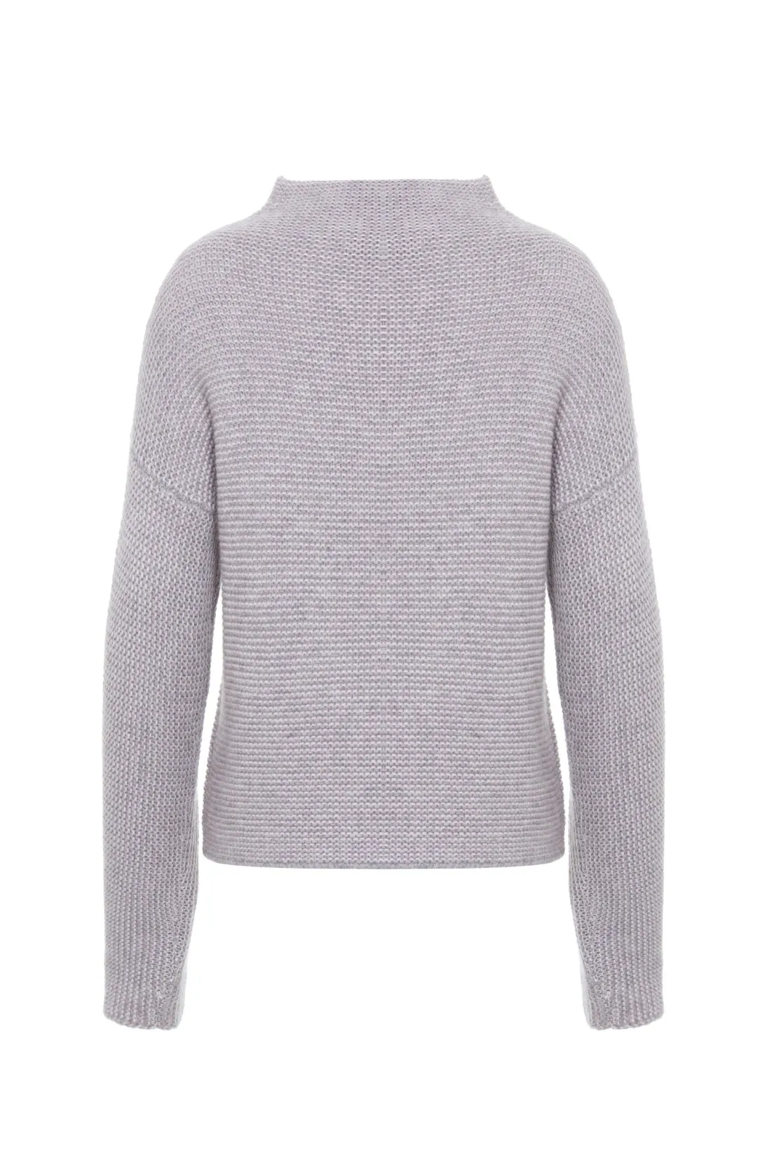 CASHMERE LINKS STITCH MOCKNECK