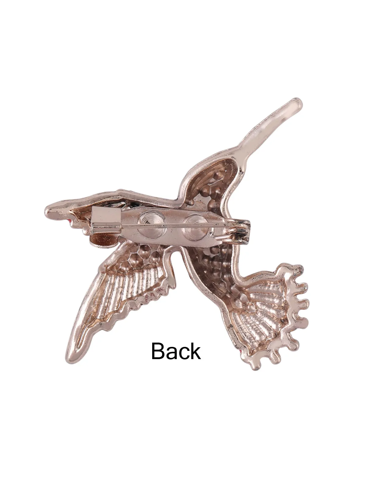 Diamond Kingfisher Bird Brooch with Pin back