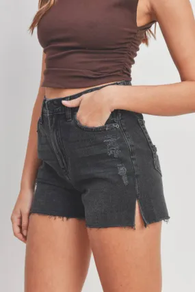 dylan short - washed black