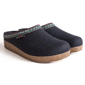 Haflinger GZ Wool Clog - Blue