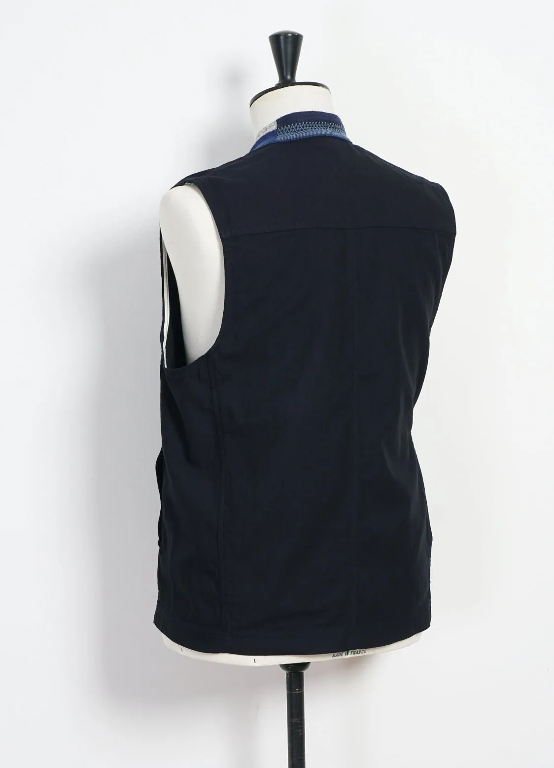 HAUK | Eastern Waistcoat | Indigo Herringbone