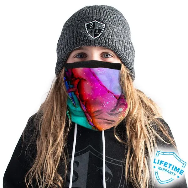 Kids Fleece Face Shields® | Watercolor