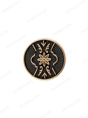 Matte Gold Engraved Design Coat Button