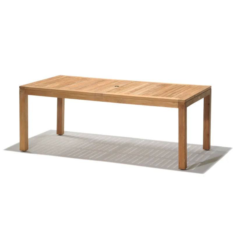 Rinjani Teak Outdoor Patio Dining Table 94" Rectangular