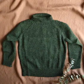 Sailor Sweater - Alpaca/Merino - Moss (18m-12y)