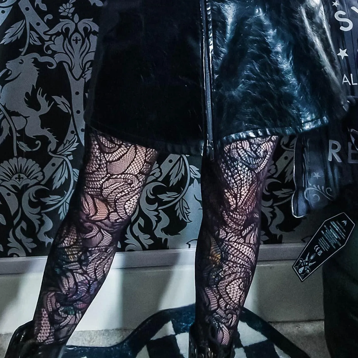 Time Warp Fishnet Tights