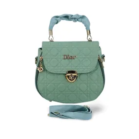 Versatile Quilted Handbag with Double Zip Closure And Detachable Strap