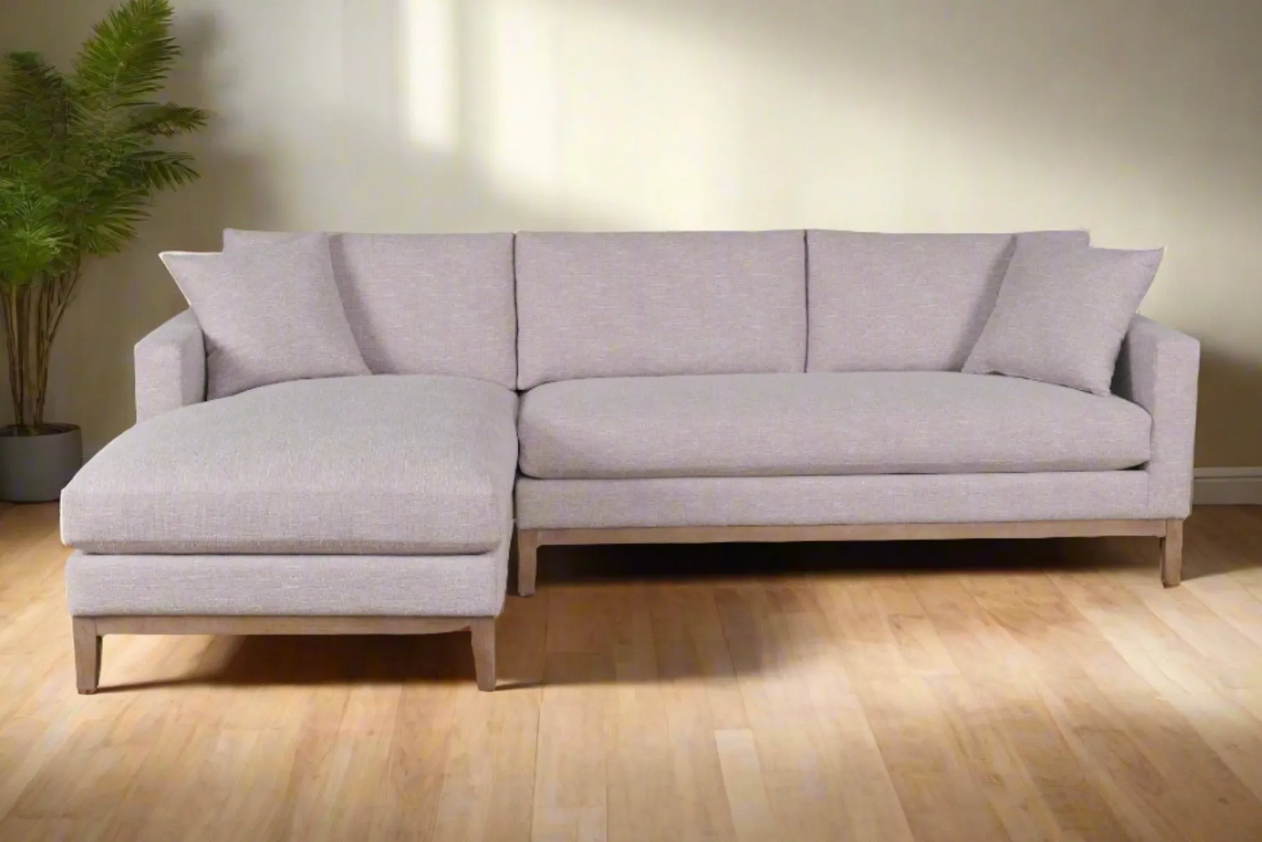 Wiley Flax 2-Pc 110" Sectional with Chaise