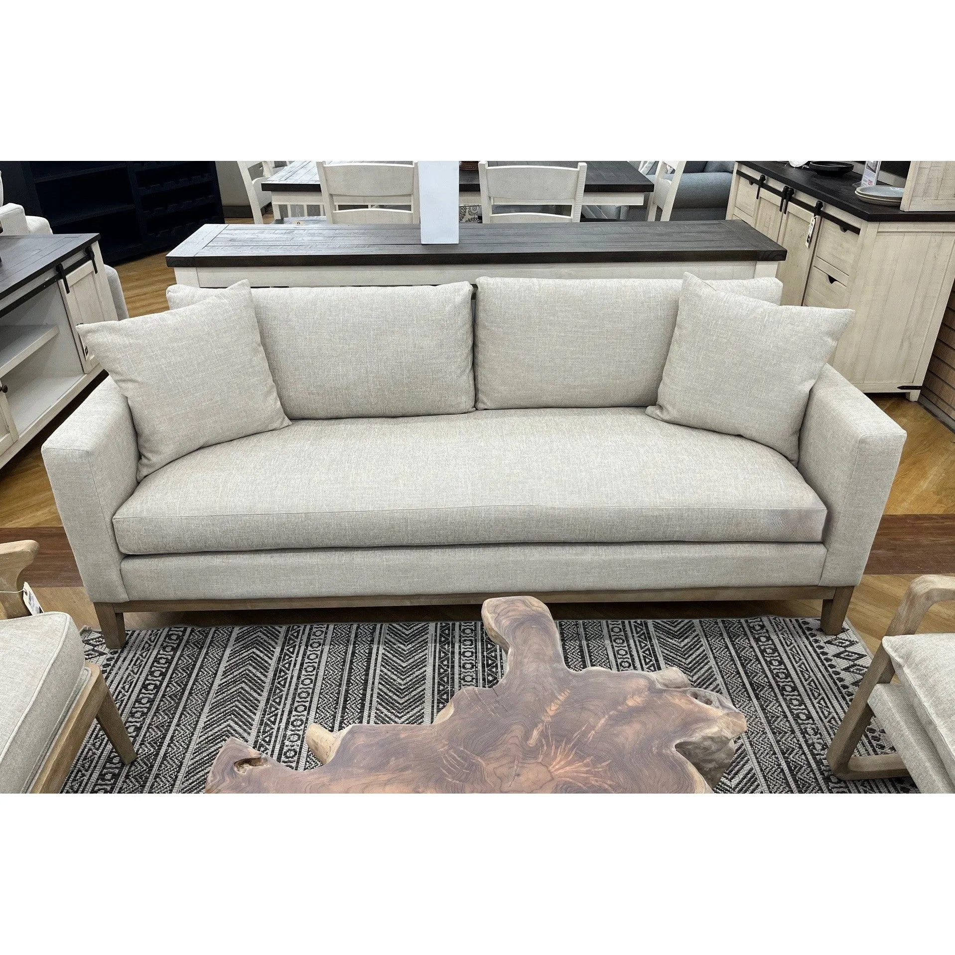 Wiley Flax 84" Bench Sofa